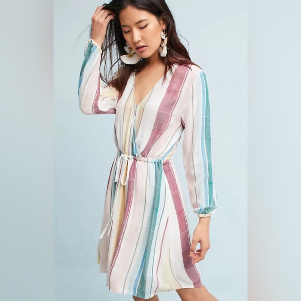 Rails Dyed Yarn Gauzy Dress - Size SM